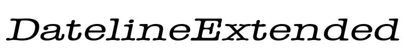 DatelineExtended Font Image