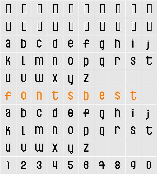 Fishsoup Character Map