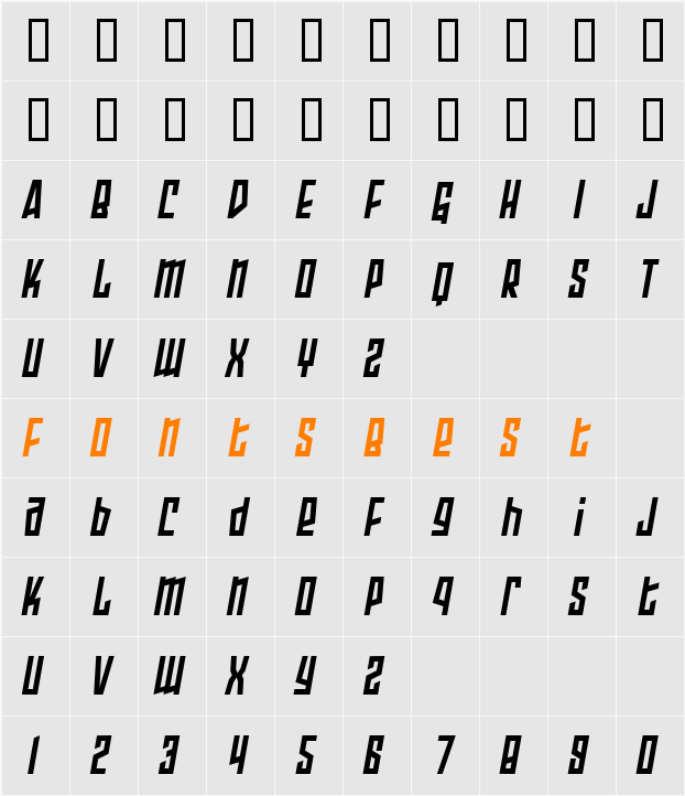 Armor Piercing 2.0 BB Character Map