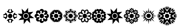 Cirkledingz Font Image