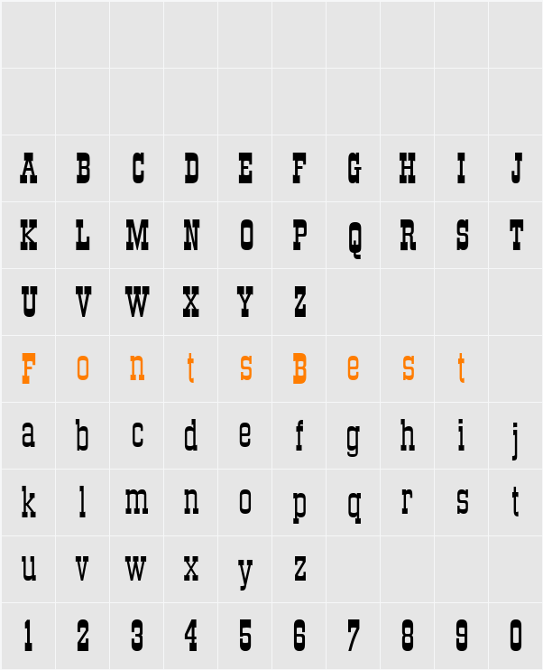 DS Roundup Character Map