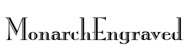 MonarchEngraved Font Image