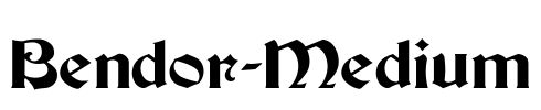 Bendor-Medium Font Image