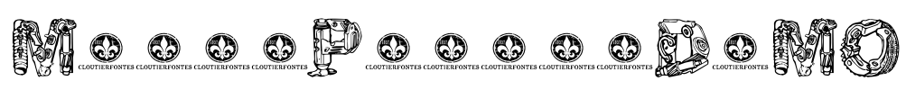 MotorPiecesDEMO Font Image