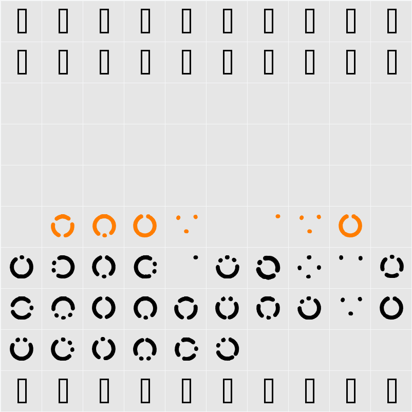 Morseircle code Character Map