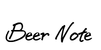 BEER NOTE  Font Image