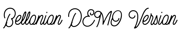 Bellonion DEMO Version Font Image