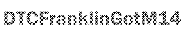 DTCFranklinGotM14 Font Image