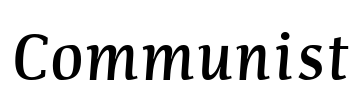 Communist Font Image