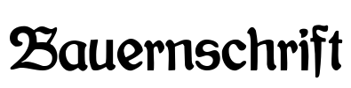 Bauernschrift Font Image