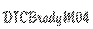DTCBrodyM04 Font Image