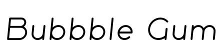 Bubbble Gum Font Image