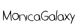 MonicaGalaxy Font Image