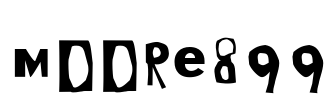 Moore899 Font Image
