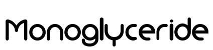 Monoglyceride Font Image