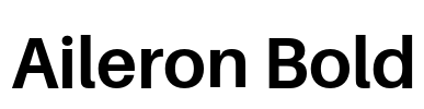 Aileron Bold Font Image