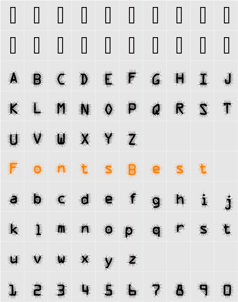 Crack Character Map