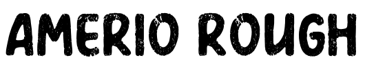 Amerio Rough Font Image