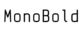 MonoBold Font Image