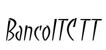 BancoITC TT Font Image