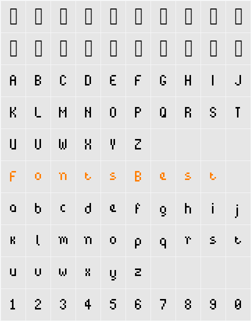 BitPotionExt Character Map