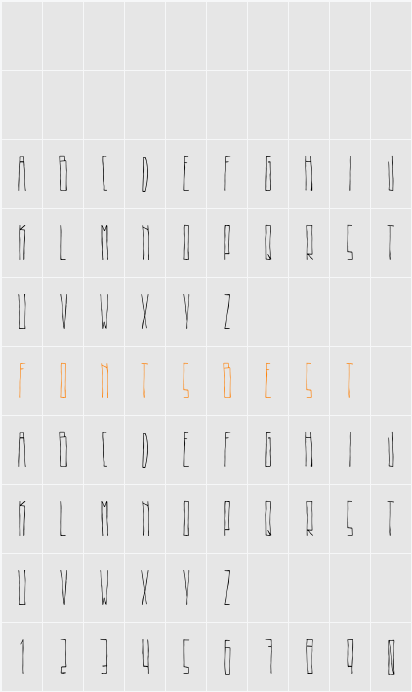 Beeeer Character Map