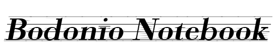 Bodonio Notebook
