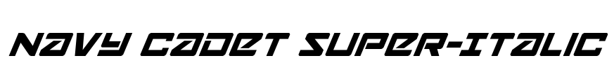 Navy Cadet Super-Italic