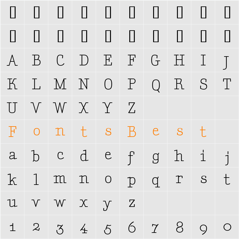 Aminta Character Map