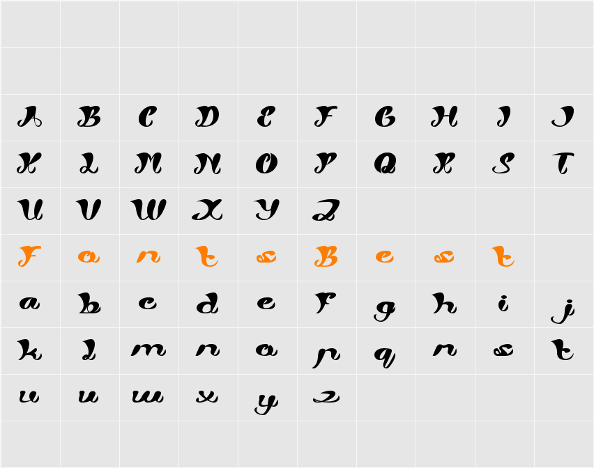 My Angle Character Map