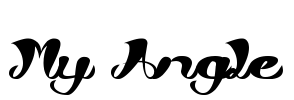 My Angle Font Image