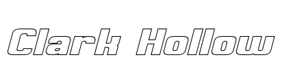 Clark Hollow Font Image