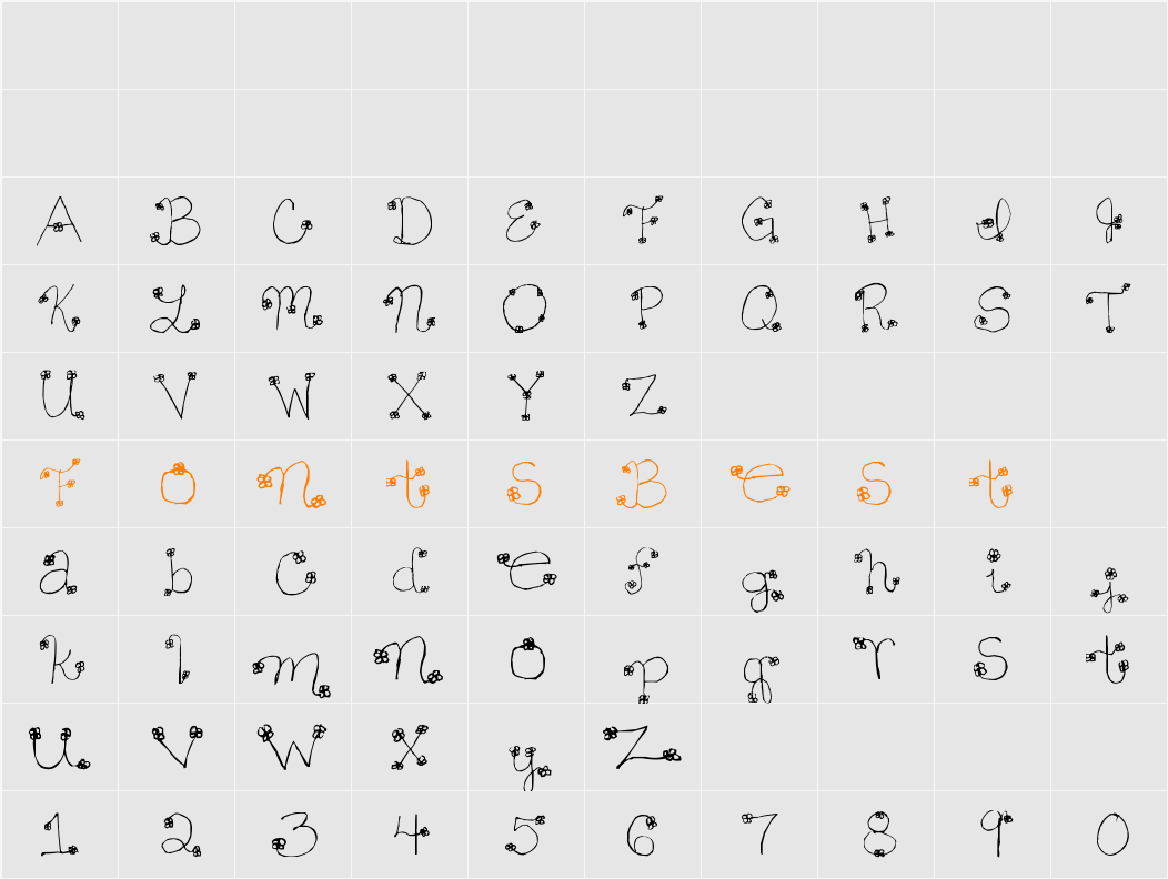 Daisy Mae Character Map