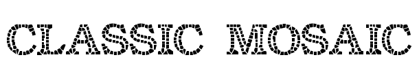 Classic Mosaic Font Image