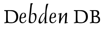 Debden DB Font Image
