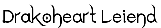 Drakoheart Leiend Font Image