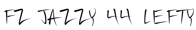FZ JAZZY 44 LEFTY Font Image