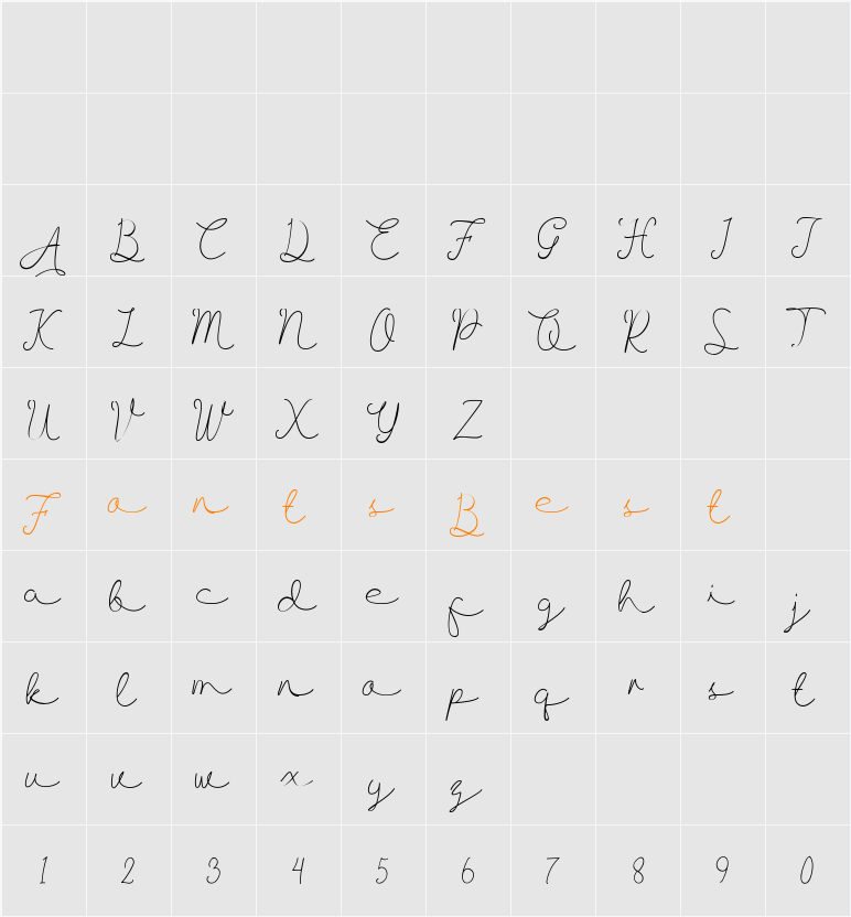 Allise Character Map