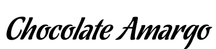 Chocolate Amargo Font Image