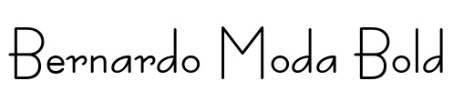 Bernardo Moda Bold Font Image