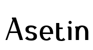 Asetin Font Image
