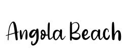 Angola Beach Font Image