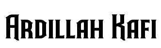 Ardillah Kafi Font Image