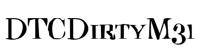 DTCDirtyM31 Font Image