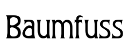 Baumfuss Font Image
