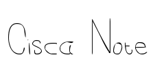 Cisca Note Font Image