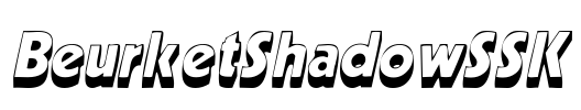 BeurketShadowSSK Font Image