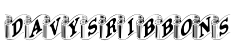 DavysRibbons Font Image
