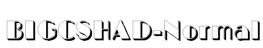 BIGCSHAD-Normal Font Image