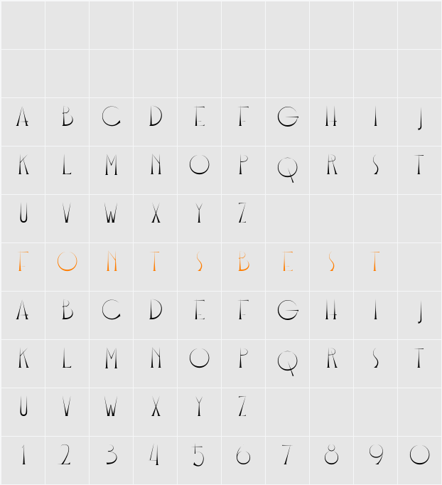 Bangkit Character Map